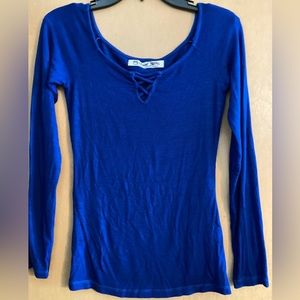 Michael Stars Royal Blue Ribbed Top NWOT